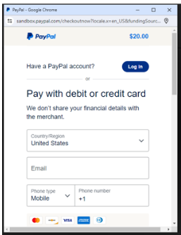 Pay: Paypal Checkout