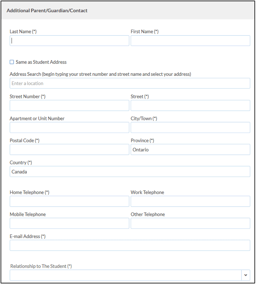 Additional Contact