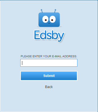 Screenshot asking to enter your email address 
