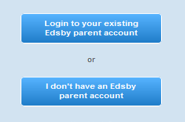 Screenshot of invitation link to select I don't have an Edsby parent account