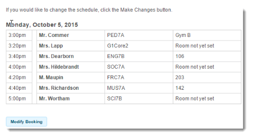 Print Schedule