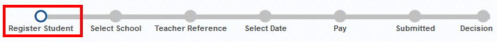screenshot of progress bar that will appear if the IB School can not be located