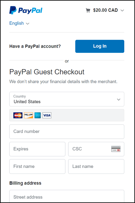 PayPal Checkout