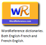 WordReference dictionaries. - Logo for website