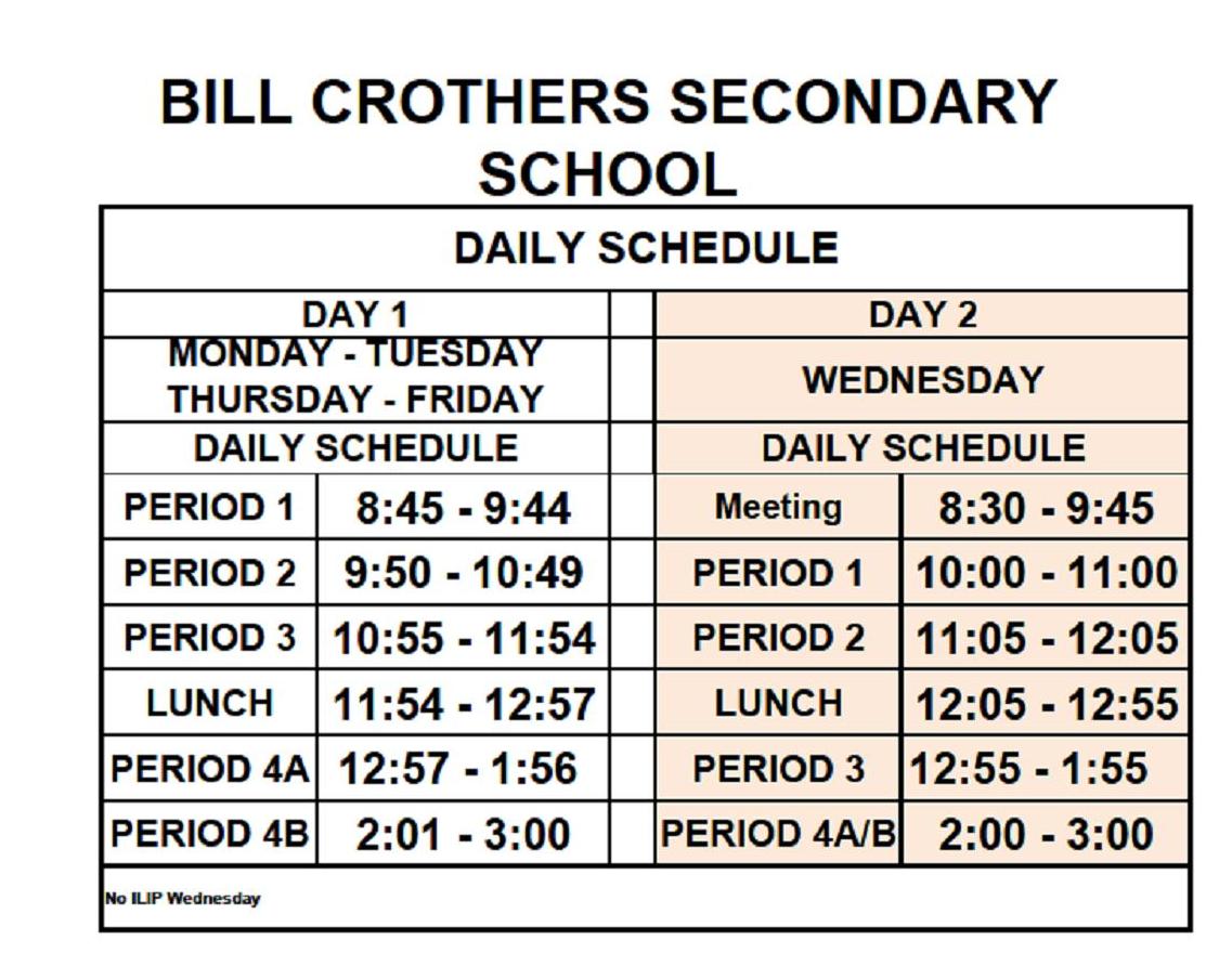 Pages Timetable