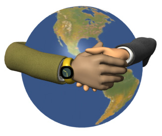 Handshake Across the World