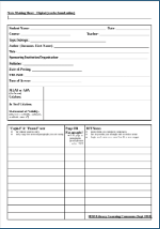 Link to Preview of Downloadable Template to Note Making Sheet - Digital by J. Bocking from SDSS LLC