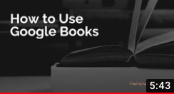 Link How to use Google Books? (includes video) ~ Richard Byrne ~ 5:42 min