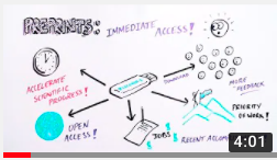 Video link to What are Preprints? from iBiology ~ 4:00 min ~ 13 Feb 2016
