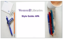 Link to APA Style Guide  - Videos including Transcripts by Western Libraries from UWO