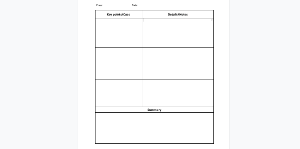 Link to Preview of Downloadable Template to TLP Cornell Notes Template ~ by Aloquin College from TLP